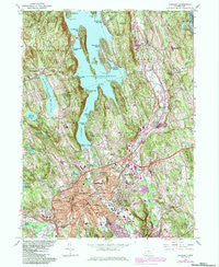 Danbury Connecticut Historical topographic map, 1:24000 scale, 7.5 X 7.5 Minute, Year 1963