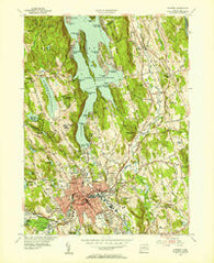 Danbury Connecticut Historical topographic map, 1:31680 scale, 7.5 X 7.5 Minute, Year 1953