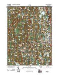 Danielson Connecticut Historical topographic map, 1:24000 scale, 7.5 X 7.5 Minute, Year 2012