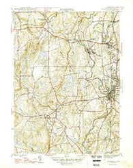 Danielson Connecticut Historical topographic map, 1:31680 scale, 7.5 X 7.5 Minute, Year 1946