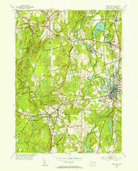 Danielson Connecticut Historical topographic map, 1:31680 scale, 7.5 X 7.5 Minute, Year 1955