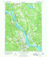 Deep River Connecticut Historical topographic map, 1:24000 scale, 7.5 X 7.5 Minute, Year 1961