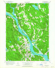 Deep River Connecticut Historical topographic map, 1:24000 scale, 7.5 X 7.5 Minute, Year 1961