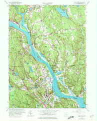 Deep River Connecticut Historical topographic map, 1:24000 scale, 7.5 X 7.5 Minute, Year 1961