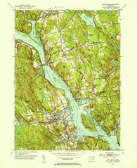 Deep River Connecticut Historical topographic map, 1:31680 scale, 7.5 X 7.5 Minute, Year 1952