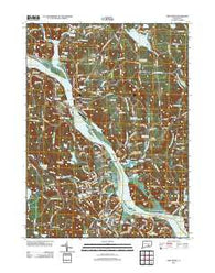 Deep River Connecticut Historical topographic map, 1:24000 scale, 7.5 X 7.5 Minute, Year 2012