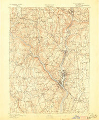 Derby Connecticut Historical topographic map, 1:62500 scale, 15 X 15 Minute, Year 1893