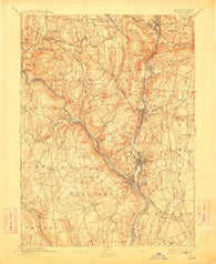 Derby Connecticut Historical topographic map, 1:62500 scale, 15 X 15 Minute, Year 1893