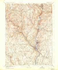 Derby Connecticut Historical topographic map, 1:62500 scale, 15 X 15 Minute, Year 1893