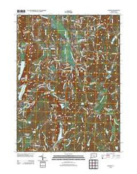 Durham Connecticut Historical topographic map, 1:24000 scale, 7.5 X 7.5 Minute, Year 2012