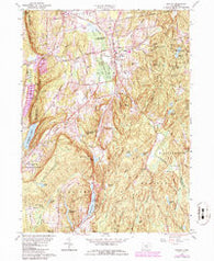 Durham Connecticut Historical topographic map, 1:24000 scale, 7.5 X 7.5 Minute, Year 1964