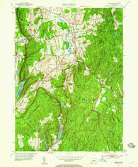 Durham Connecticut Historical topographic map, 1:24000 scale, 7.5 X 7.5 Minute, Year 1953