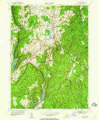 Durham Connecticut Historical topographic map, 1:24000 scale, 7.5 X 7.5 Minute, Year 1953