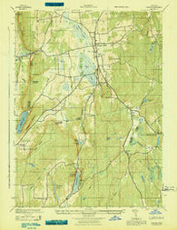 Durham Connecticut Historical topographic map, 1:25000 scale, 7.5 X 7.5 Minute, Year 1943
