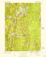 East Killingly Connecticut Historical topographic map, 1:24000 scale, 7.5 X 7.5 Minute, Year 1955