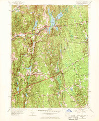 East Killingly Connecticut Historical topographic map, 1:24000 scale, 7.5 X 7.5 Minute, Year 1955