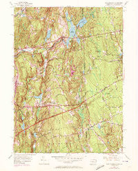 East Killingly Connecticut Historical topographic map, 1:24000 scale, 7.5 X 7.5 Minute, Year 1955