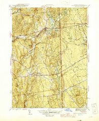 East Killingly Connecticut Historical topographic map, 1:31680 scale, 7.5 X 7.5 Minute, Year 1945