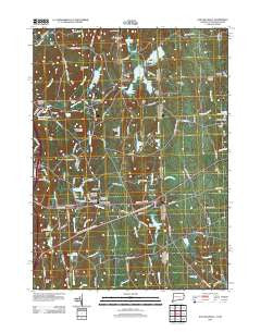 East Killingly Connecticut Historical topographic map, 1:24000 scale, 7.5 X 7.5 Minute, Year 2012