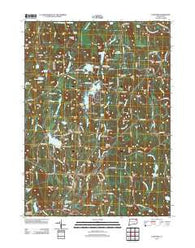 Eastford Connecticut Historical topographic map, 1:24000 scale, 7.5 X 7.5 Minute, Year 2012