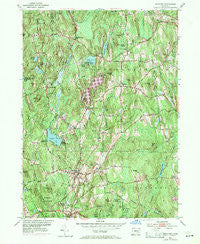 Eastford Connecticut Historical topographic map, 1:24000 scale, 7.5 X 7.5 Minute, Year 1953