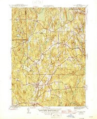 Eastford Connecticut Historical topographic map, 1:31680 scale, 7.5 X 7.5 Minute, Year 1945