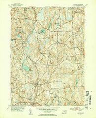 Eastford Connecticut Historical topographic map, 1:31680 scale, 7.5 X 7.5 Minute, Year 1953
