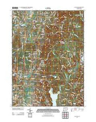 Ellington Connecticut Historical topographic map, 1:24000 scale, 7.5 X 7.5 Minute, Year 2012
