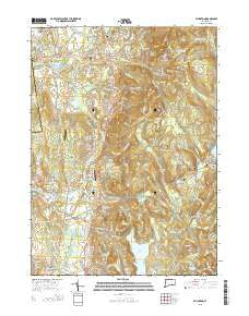 Ellington Connecticut Current topographic map, 1:24000 scale, 7.5 X 7.5 Minute, Year 2015