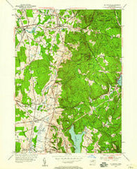 Ellington Connecticut Historical topographic map, 1:24000 scale, 7.5 X 7.5 Minute, Year 1953