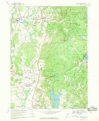 Ellington Connecticut Historical topographic map, 1:24000 scale, 7.5 X 7.5 Minute, Year 1967