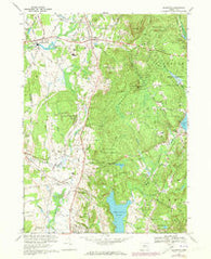 Ellington Connecticut Historical topographic map, 1:24000 scale, 7.5 X 7.5 Minute, Year 1967