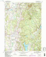 Ellington Connecticut Historical topographic map, 1:24000 scale, 7.5 X 7.5 Minute, Year 1967