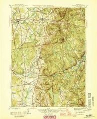 Ellington Connecticut Historical topographic map, 1:31680 scale, 7.5 X 7.5 Minute, Year 1946