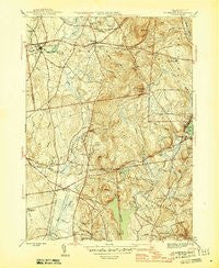 Ellington Connecticut Historical topographic map, 1:31680 scale, 7.5 X 7.5 Minute, Year 1946