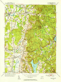 Ellington Connecticut Historical topographic map, 1:31680 scale, 7.5 X 7.5 Minute, Year 1953