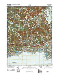 Essex Connecticut Historical topographic map, 1:24000 scale, 7.5 X 7.5 Minute, Year 2012