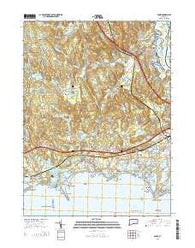 Essex Connecticut Current topographic map, 1:24000 scale, 7.5 X 7.5 Minute, Year 2015