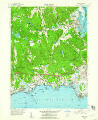 Essex Connecticut Historical topographic map, 1:24000 scale, 7.5 X 7.5 Minute, Year 1958