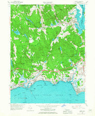 Essex Connecticut Historical topographic map, 1:24000 scale, 7.5 X 7.5 Minute, Year 1958