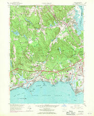 Essex Connecticut Historical topographic map, 1:24000 scale, 7.5 X 7.5 Minute, Year 1958