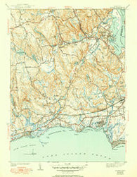 Essex Connecticut Historical topographic map, 1:31680 scale, 7.5 X 7.5 Minute, Year 1944