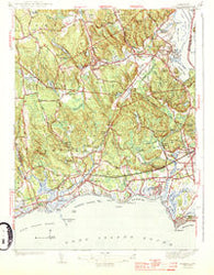 Essex Connecticut Historical topographic map, 1:31680 scale, 7.5 X 7.5 Minute, Year 1944