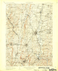 Farmington Connecticut Historical topographic map, 1:125000 scale, 30 X 30 Minute, Year 1906