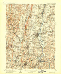 Farmington Connecticut Historical topographic map, 1:125000 scale, 30 X 30 Minute, Year 1906