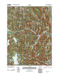Fitchville Connecticut Historical topographic map, 1:24000 scale, 7.5 X 7.5 Minute, Year 2012