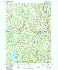 Fitchville Connecticut Historical topographic map, 1:24000 scale, 7.5 X 7.5 Minute, Year 1983