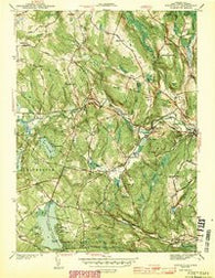 Fitchville Connecticut Historical topographic map, 1:31680 scale, 7.5 X 7.5 Minute, Year 1943