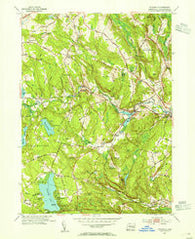 Fitchville Connecticut Historical topographic map, 1:31680 scale, 7.5 X 7.5 Minute, Year 1953