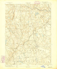 Gilead Connecticut Historical topographic map, 1:62500 scale, 15 X 15 Minute, Year 1892